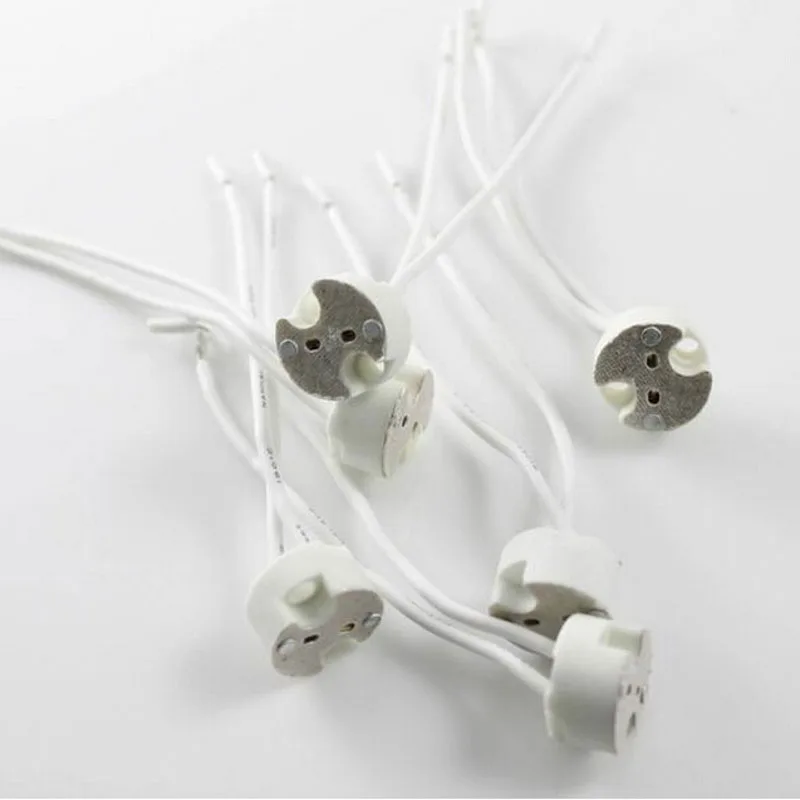 

10pcs MR16 MR11 GU5.3 G4 Halogen LED Bulbs Holder Base Socket Wire Connectors