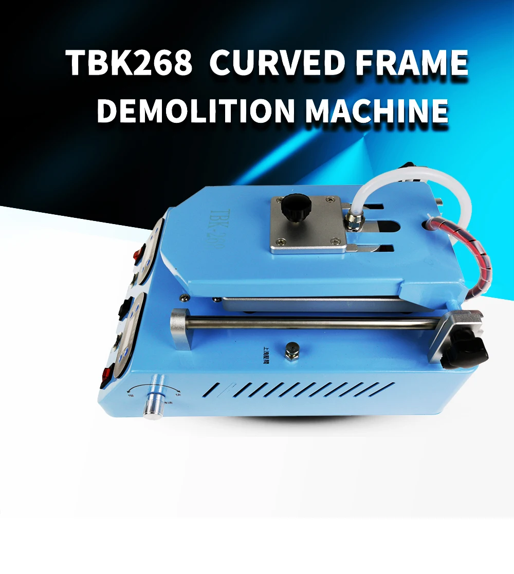 Genuine TBK-268 Separator Machine Automatic LCD Screen Frame Bezel Heating For Flat Curved Screen Glass Middle Frame Separat tbk 208m 3 in 1 oca laminator lcd separator bubble remover machine built in pump and air compressor for curved flat screen