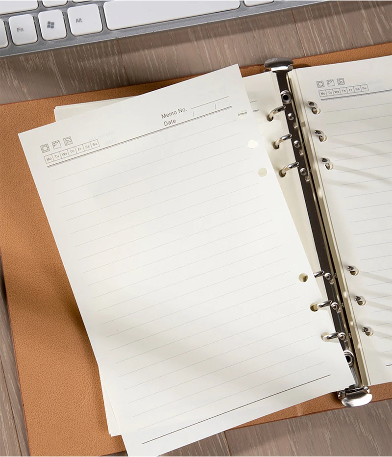 Loose Leaf Notebook A5 A6 Planner Organizer Binder Folder Travel Diary  Journal Business Buckle Notepad Office Supplies - AliExpress