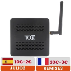 2020 New Amlogic S905X3 TV Box Android 9.0 TOX1 4GB RAM 32GB ROM 2.4G 5G WiFi Bluetooth 1000M 4K HD Smart Set top Box vs X3 PRO
