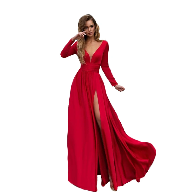 

Women Elegant Summer Sexy Dresses Party Night Club Dress 2019 Evening Wedding Maxi Dresses Floor-length Vestidos