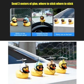 

Standing Duck Bicycle Bell Broken Wind Small Yellow Duck MTB Road Bike Motor Helmet Riding Cycling Accessories HOT