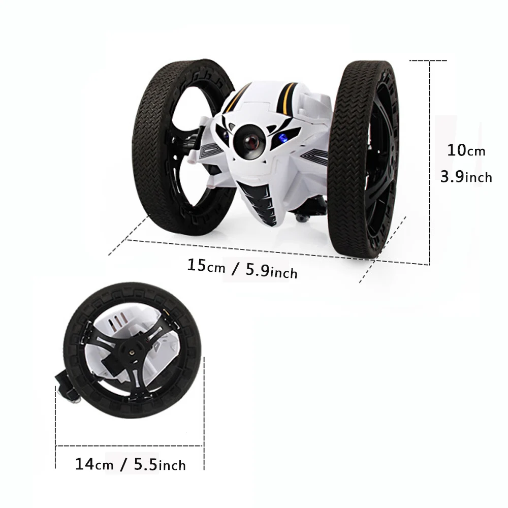 Пульт дистанционного управления Rc Jump Car Детский Электрический беспроводной трюк дистанционный мини автомобиль прыжок автомобиль с гибким колесом вращающийся светодиодный свет
