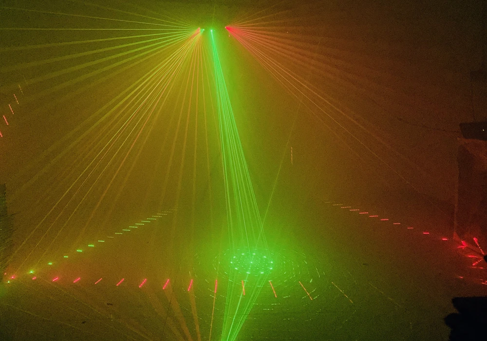 6 линз DMX красный зеленый синий RGB луч rgb 16 узоров лазерный сканер светильник для дома вечерние DJ сценический светильник ing KTV шоу секторный лазерный светильник