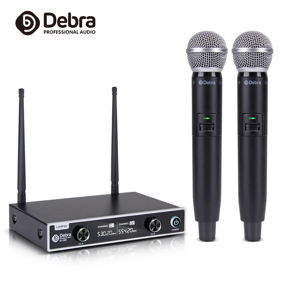D 120 UHF 2 ручные беспроводные канальные микрофонные системы беспроводной микрофон