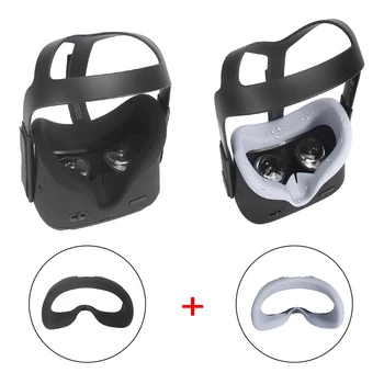 

Soft Anti-leakage Light Silicone VR Face Eye Cover Mask for Oculus Quest VR Headset Glasses Anti-sweat Face Eye Cover Pad