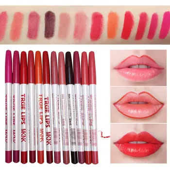 

HOT Be A Confident Woman Matte Lip Liner Pencil Set 12pcs Waterproof Long Lasting Matte Lip Liner Pen Makeup Cosmetic Tools