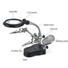 New magnifying glass 3,5 x 12X 3rd piece, aid Clip, LED lighting, hand welding stand, magnifying glass, Lens Repair ► Photo 2/6