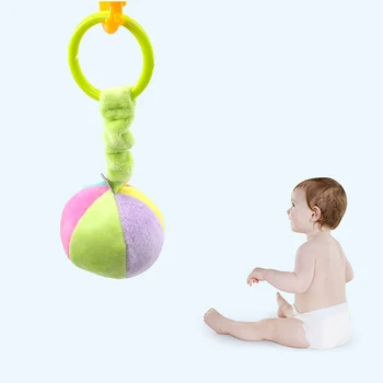

Baby Toys For Children Animal Ball Soft Plush Mobile Toys With Sound Baby Rattle Infant Body Building Ball Toys For 0-12 Months