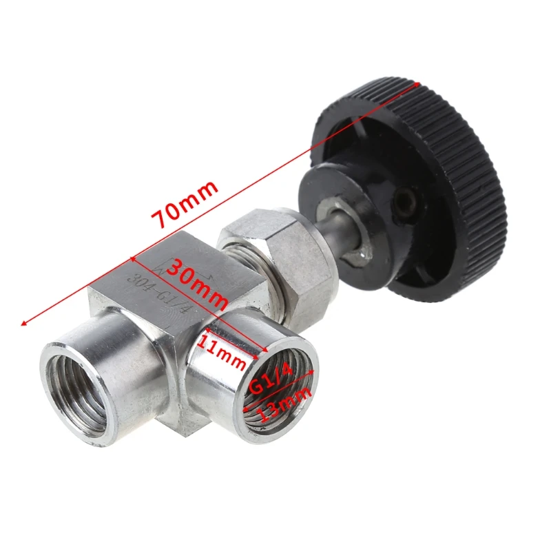 1/" BSP одинаковая внутренняя резьба 304 нержавеющая сталь контроль потока запорный игольчатый клапан C63E