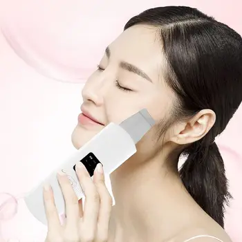 

Face Skin Scrubber Blackhead Extractor Ultrasonic Vibrations Facial Beauty Tool