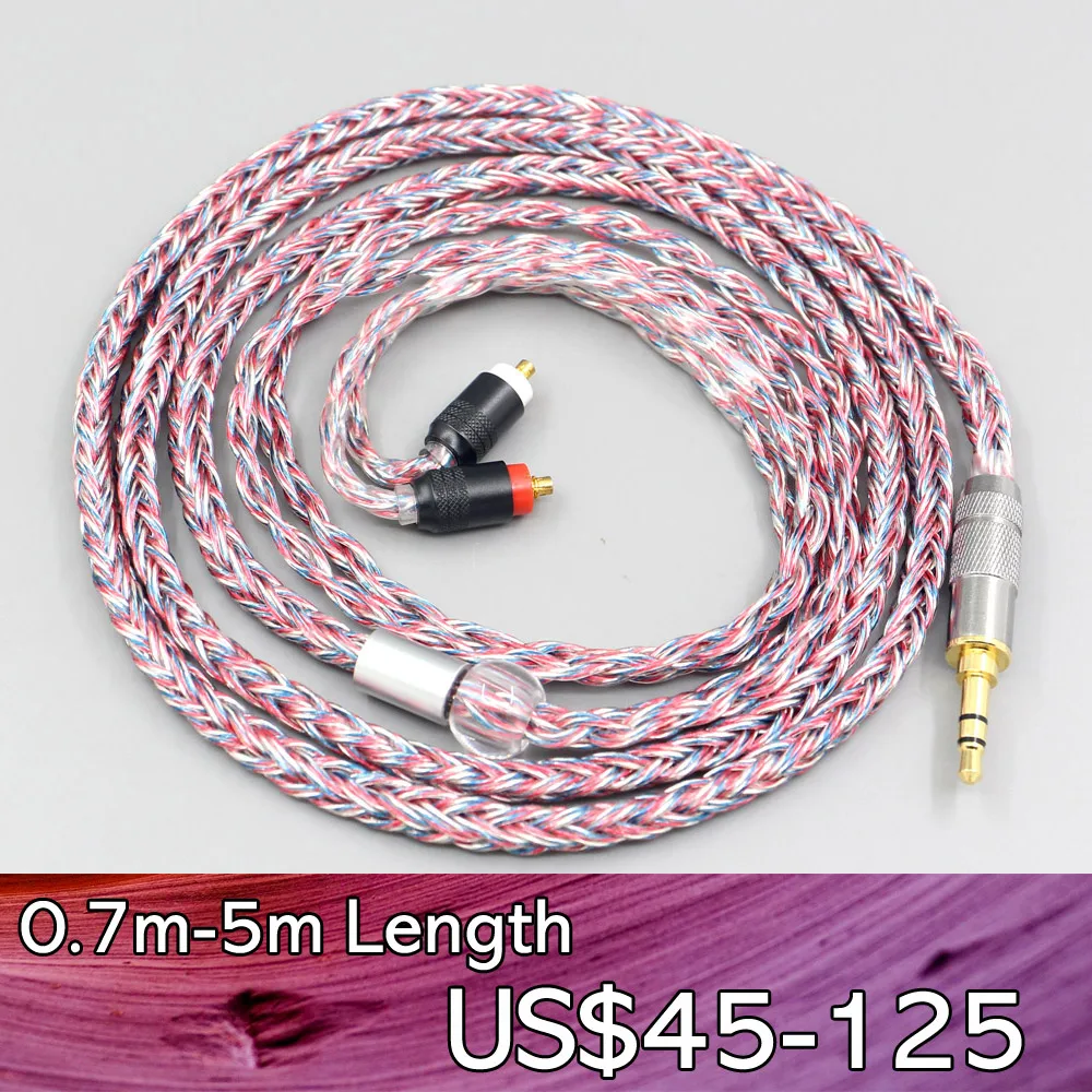 

LN007572 16 Core Silver OCC OFC Mixed Braided Cable For Sony IER-M7 IER-M9 IER-Z1R Headset Earphone Headphone