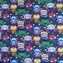 140cm Width Cartoon Marvel Avengers Polyester Canvas Fabric for Boy Bags Slipcover Cushion Cover DIY-BF623Y