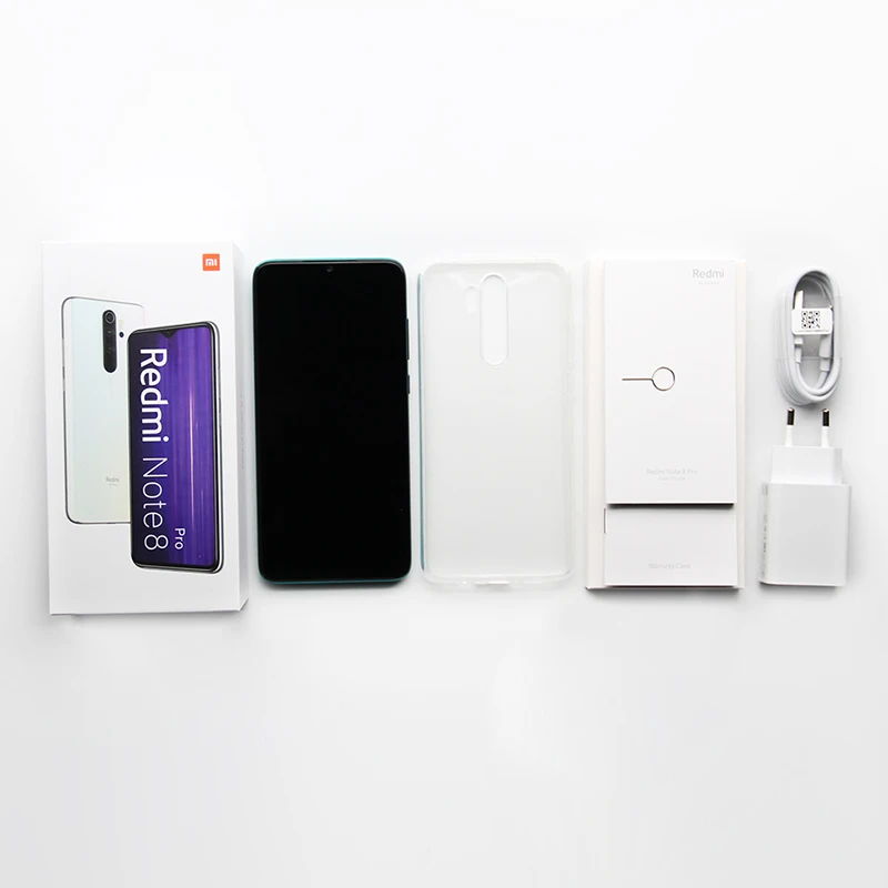 Глобальный Встроенная память Xiaomi Redmi Note 8 Pro 6 ГБ 128 Гб Смартфон 64MP Quad Камера 6,5" Helio G90T Octa Core 4500 мА/ч, Батарея NFC