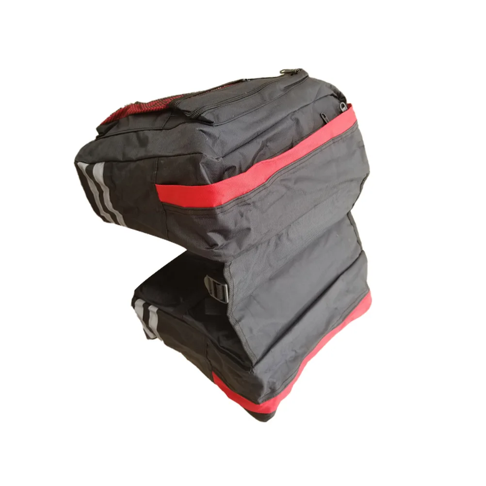 Bicycle Rear Shelf Frame Bag Saddle Bag Container Large Capacity Double Bag For Storage