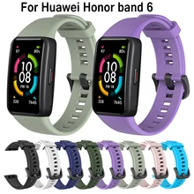 Watch-Straps Bracelet Honor Band Smart-Watchband-Replacement Huawei Silicone for 6 Adjustable