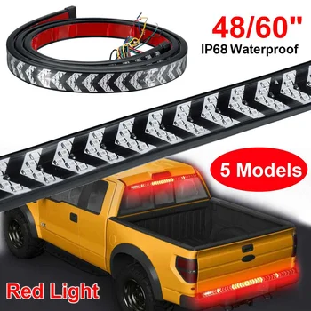 

Yellow/Red Tailgate LED Strip Pickup Truck DRL Running Light Bar 48/60inch IP67 Waterproof Truck Turn Signal Reverse Brake Light