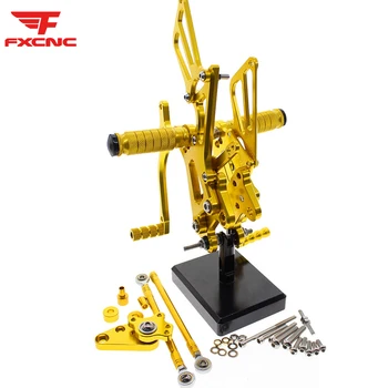 

For Honda CBR600RR CBR 600RR NON-ABS 2009-2019 Motorcycle Rearset FootpegFootrest Adjustable Aluminum Rear Set Footrest Pedal