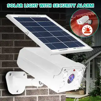 

450LM Solar Wall Lamps Security Outdoor Lighting Garden Street Solar Light Voice Alarm Motion Sensor Detector IP65 Waterproof