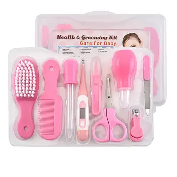 

Baby Care Set Baby Nail Clipper Nasal Aspirator Scissors Brushes Combs Nail File Droppers Round Tweezers Temperature Measurement