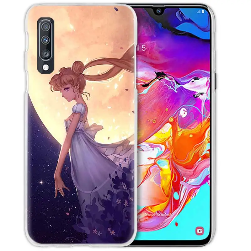 03 Морячка Цукино Усаги Луна для samsung Galaxy A50 A70 A20 e A80 A60 A40 A30 s A10 A8 A6 плюс A9 A7 жесткий чехол для телефона pc - Цвет: 03