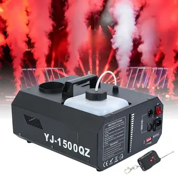 

Low Fog Smoke Machine Fogger Up Remote Controller DMX 1500W 220V DJ Party Family Ball Leisure Stage Lighting
