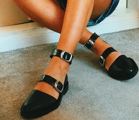 

Autumn flat shoes for women, Bowtie loafers, low-heeled patent leather shoes, thick-heeled shoes for women