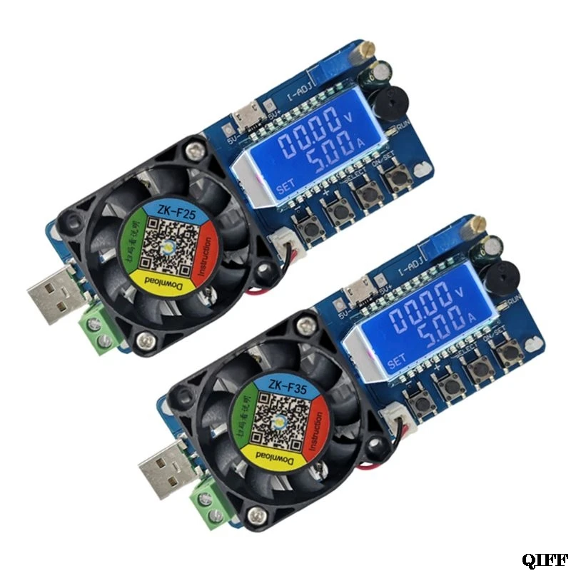 

Electronic Load USB Load Tester 35W Constant Current Battery Capacity Tester