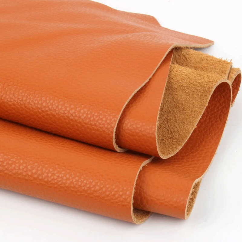 Handmade caramel colour Tanned Vegetable Piece Craft DIY Belt Butt Cowhide Leather Fabric Genuine Leather