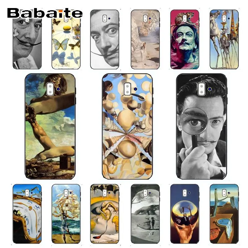 Чехол &quotСальвадор Дали&quot Smart Cover Черная мягкая крышка чехол для телефона samsung Galaxy
