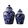 Elegant Designs Chinese Ceramic Vase Flower And Bird Ginger Jar Wedding Centerpiece Decorative 10 Inch Blue 3