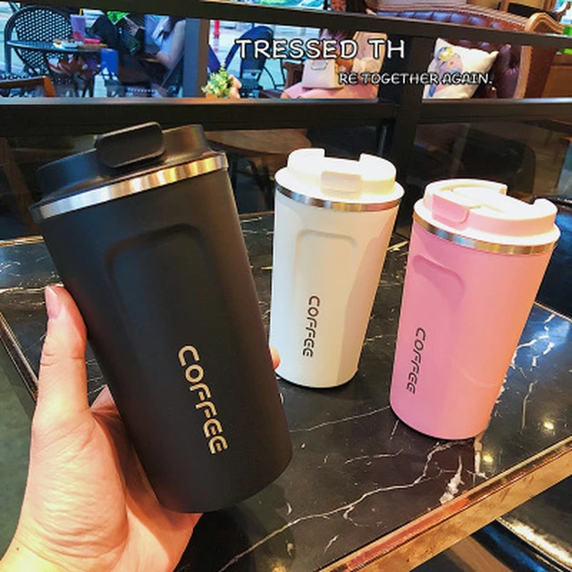 Drink Cup Coffee Mug Thermos Bottle - Stainless Steel Coffee Cup 380/510ml  Thermos - Aliexpress