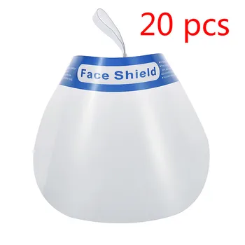 

20PCS Full Face Masks Anti-droplets Anti-fog Dust-proof Face Shield Protective Cover Transparent Face Eyes Protector Safety Mask