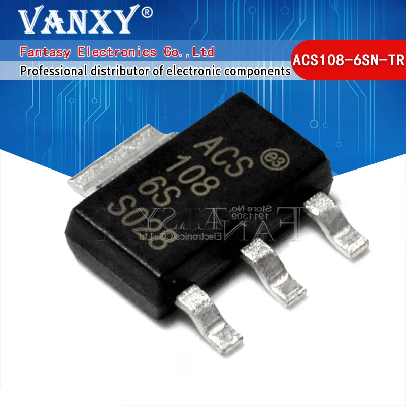 10 шт. ACS108 6SN TR SOT223 0.8A 600V СОТ 223 108 6S сот 6S|shipping free| |