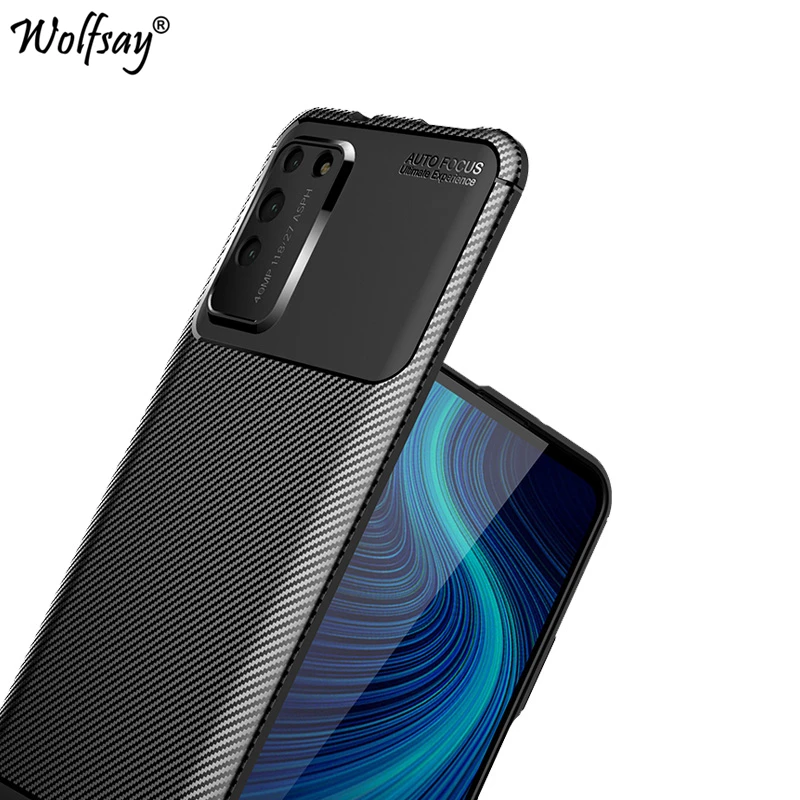 Чехол из углеродного волокна для Honor X10 5G чехол бампер 6 63 &quotрезиновый силиконовый