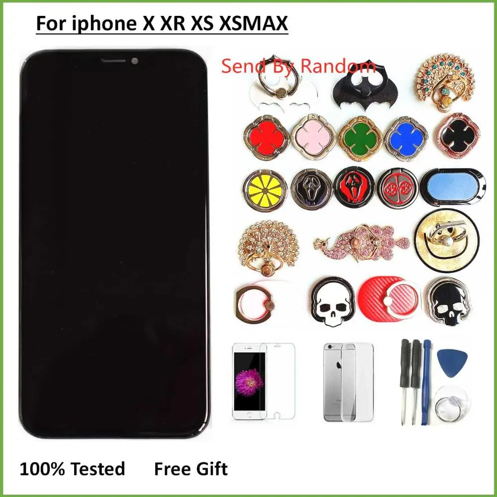 Цена 100% протестированный ЖК дисплей Pantalla для iPhone X font b lcd b font 10 XS экран ЖК дисплей кодирующий преобразователь сенсорного экрана в сборе для iPhoneX OLED XS TFT XR