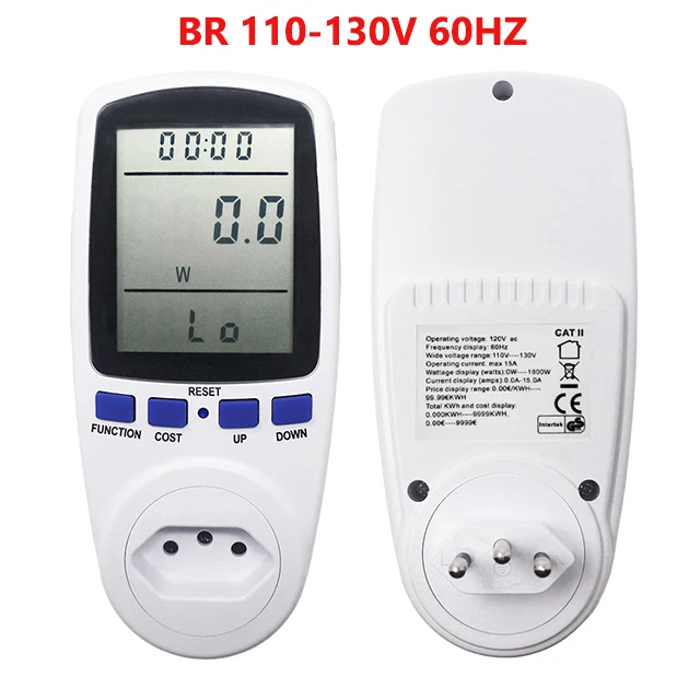 metric tape measure EU Plug AC Power Meter Digital Wattmeter Watt Monitor Electricity Consumption Power Analyzer Energy Meter Measuring Socket audio vu meter Measurement & Analysis Tools