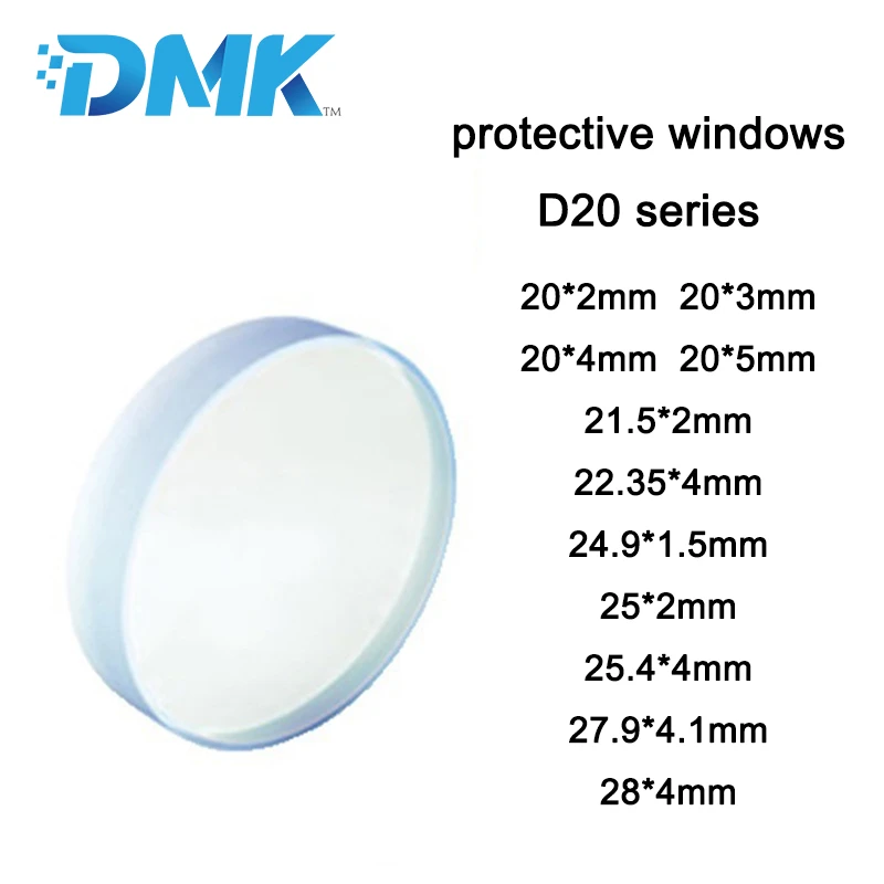 D20 Series Fiber Laser Protective Lens Windows 20*2/20*4/21.5*2/22.35*4 ...