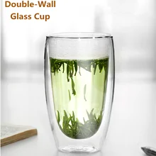 Анти-обжигающая Двухстенная Изолированная стеклянная чашка термостойкие Эспрессо кружки латте кофе стекло es/виски/кофе чашка/чай