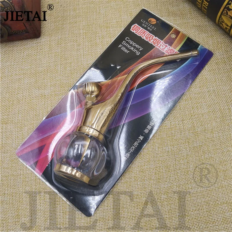 Brass Dual-use Mini Hookah Shisha Chicha Smoke Pipe Cosy Moment Cigarette Filter Tube Holder Tobacco Smoking Water Pipes