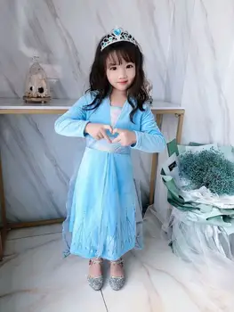 

Autumn winter Girl Dress Velvet Long Sleeve Princess Dress Cosplay Party Dress Kids Clothing E666