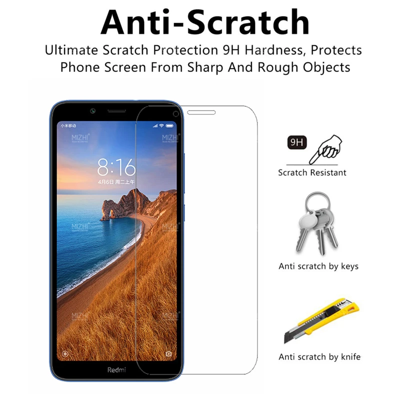 Защитное стекло 2 шт. для Xiaomi Redmi 7A 8A 8 7 A защита экрана закаленное 5A 6A 5 6 защитная