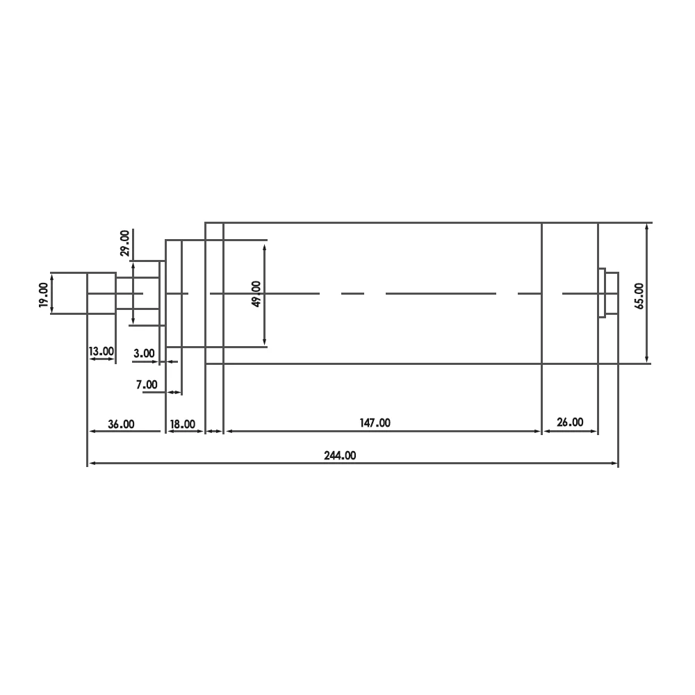 0.8KW 220 В мотор шпинделя воздушного охлаждения CNC 800 Вт 65 мм ER11 шпиндель с воздушным охлаждением с 4 подшипниками для гравировального фрезерного станка