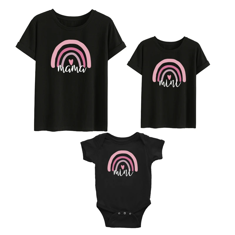 Family Matching T-shirts Summer Mother Kids Outfit