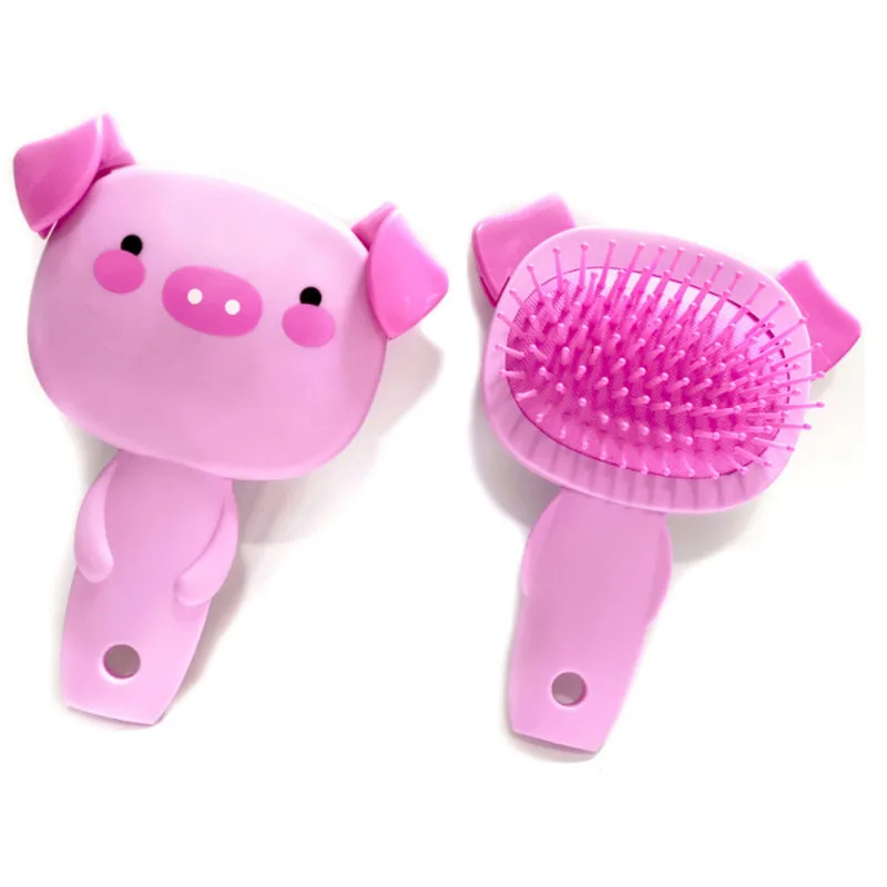 Cepillo Para El Pelo Peines De Cerdo Con Bonitos Dibujos Para Masaje Del Cuero Cabelludo Para Ninos Mujeres Y Ninas Herramienta De Estilismo Peine Para El Pelo Peigne Cheveux Peines Aliexpress