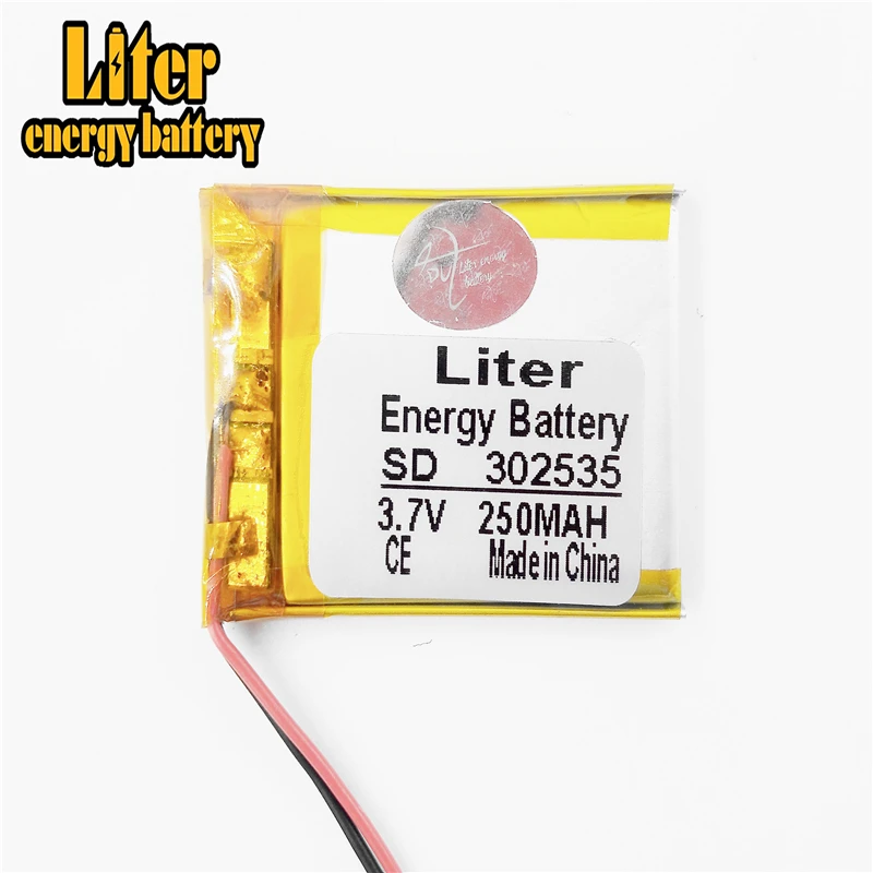 Литиевая батарея 302535 3 7 V 250MAH 032535 MP3 MP4 Bluetooth динамик глаз Аккумулятор для