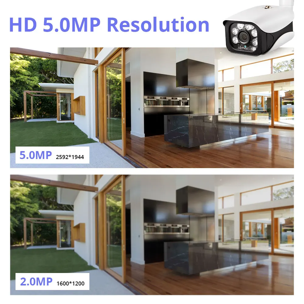 US $31.70 KERUI 5MP H265 POE IP Camera AI Human Face Detection System Home Security CCTV Surveillance Work With NVR IP66 Outdoor Camera