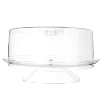 

1Pc Acrylic Transparent Cake Cover Snack Cover Cake Dome Crystal Clear Plastic Dome for Home Party Dessert Display Supplies (Tra
