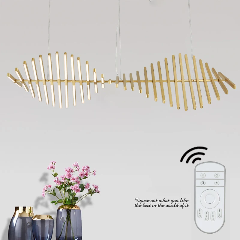 

Modern DIY Chandelier Lighting RC dimming Chandelier Lamp Designer Hanging Lamp For Office/Dinning Room Black/White Suspension