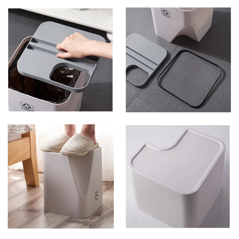 Kitchen Trash Can Recycle Bin Stacked Sorting Trash Bin Household Dry And Wet Separation Waste Bin Rubbish Bin for Bathroom 1pc